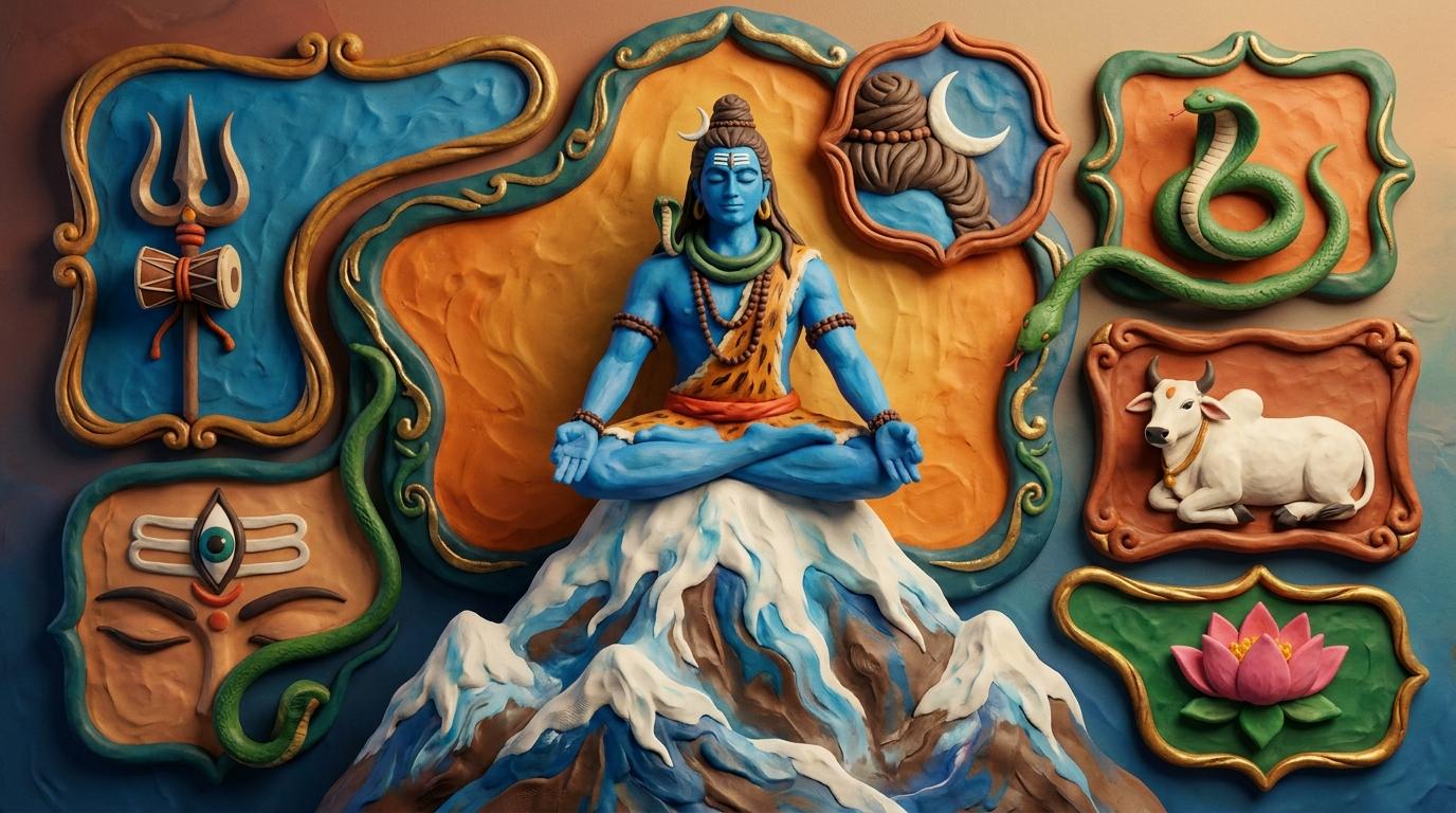 Shiva Ganga Visarjana — Mahadev releasing Ganga from his locks