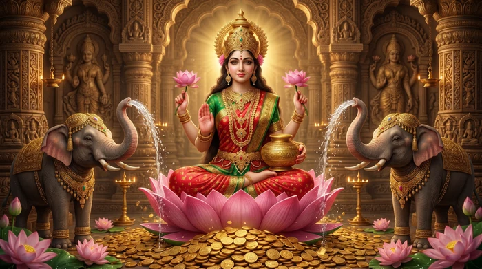 Goddess Lakshmi — divine wallpaper 4
