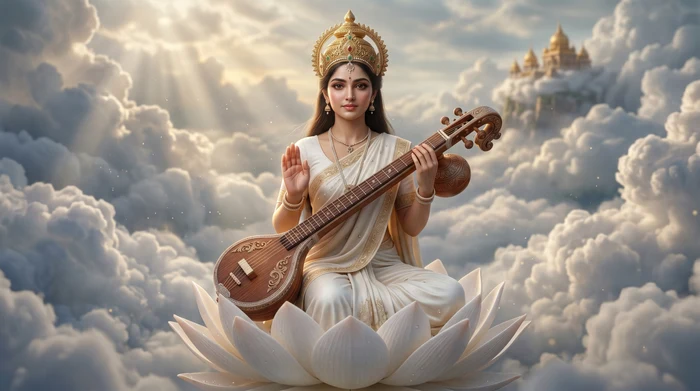 Goddess Saraswati — divine wallpaper 4